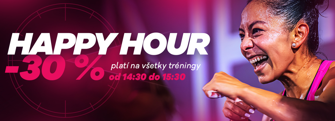 Využi 30% zľavu na všetky tréningy od 14:30 do 15:30